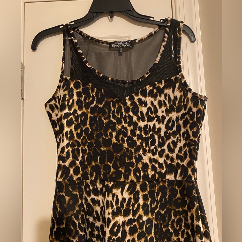 Leopard Print Fit ‘n Flare Dress